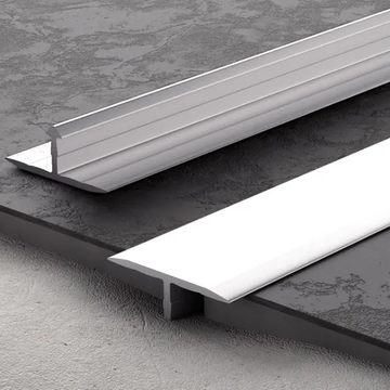 1m Aluminium T-Bar Threshold Strip – Floor Transition Profile for Wood, Laminate & Tile