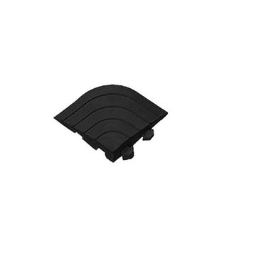 Heavy Duty 24mm Rubber Floor Tile with Anti Slip Surface and Edge Accessories