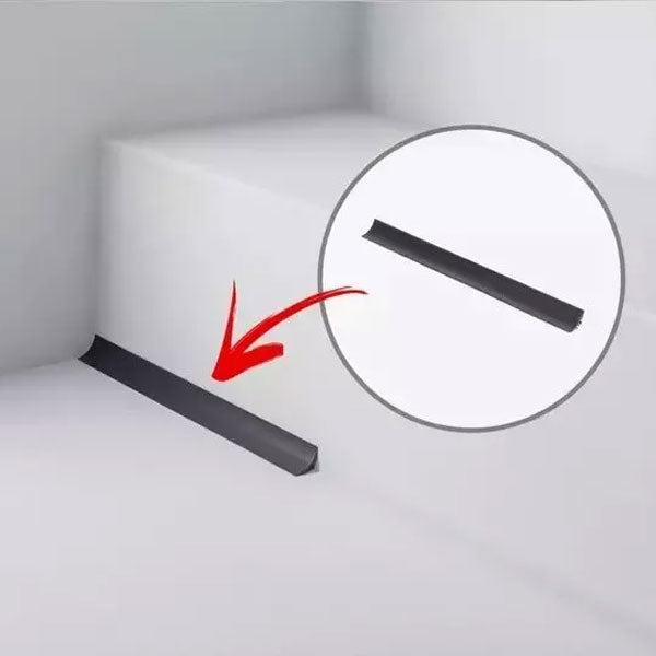 2m PVC Black Cove Former – Flexible Vinyl Edge Profile for Floor-to-Wall Transitions and Skirting