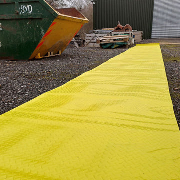 Yellow 2mm Anti Slip PVC Site Mat with Diamond Pattern Surface