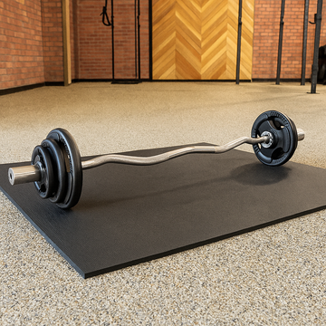 Heavy Duty Rubber Gym flooring Non-Slip Black Rubber Floor Mat – Ideal for Commercial Fitness Centers, and High-Traffic Areas
