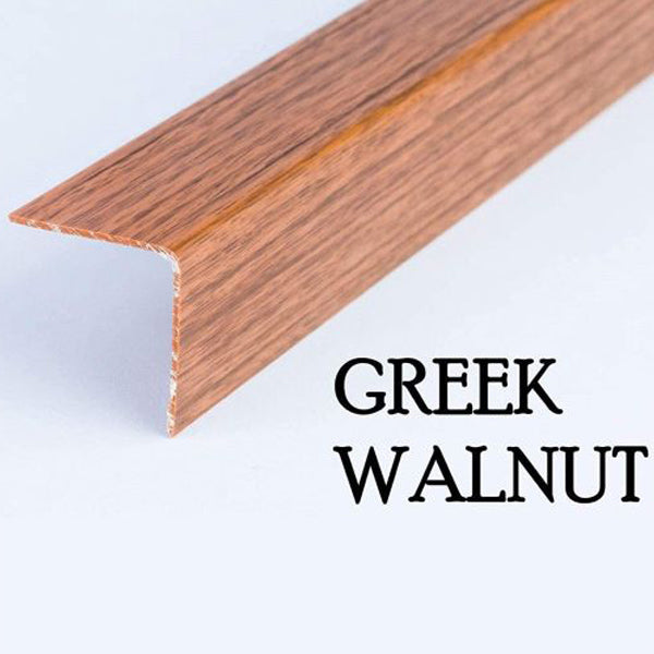 2.5m PVC Corner Trim – Wood Effect 90° Angle Profile for Decorative Edge Protection