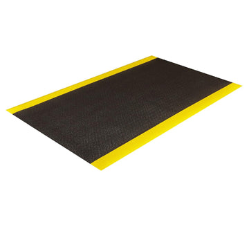 Pebble Surface Anti-Fatigue Safety Mat with Yellow Edges