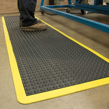 Durable Anti Fatigue Bubblemat with High Visibility Yellow Borders