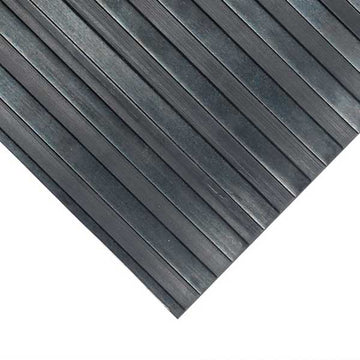 Durable Ribbed Rubber Mat for Floors and Work Surfaces