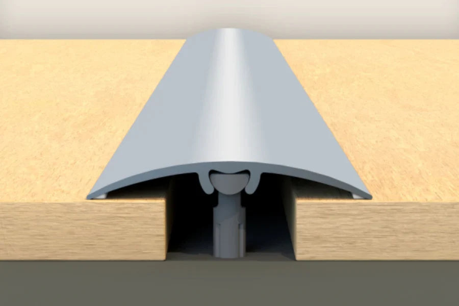 30mm / 40mm / 50mm Aluminium Door Threshold Trim – Anodised Push-In Floor Transition Strip – 930mm Length