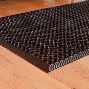 Heavy Duty Honeycomb Mat – Black Rubber Entrance Mat