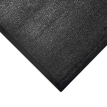 Reliable Black Anti Fatigue Rubber Mat for Dry Indoor Workspaces