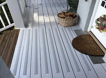90mm GRP Decking Strips with Fine Grit Surface – 3mm Overlay for Steps and Walkways