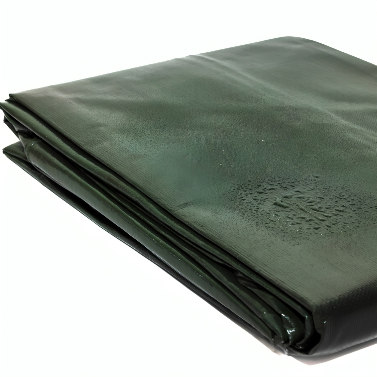 Green & Brown 250GSM Waterproof Tarpaulin – Extra Strong Outdoor Cover Sheet