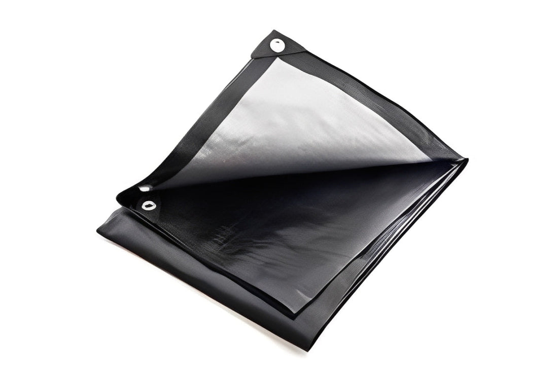 270GSM Black & Silver Waterproof Tarpaulin – Heavy Duty Outdoor Protective Sheet