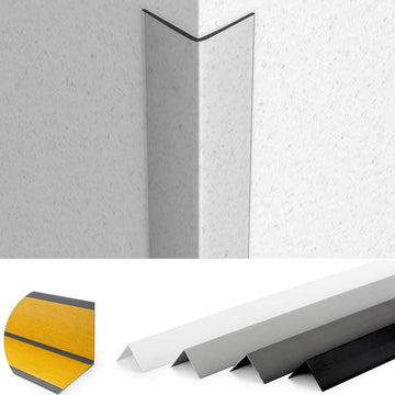 1m PVC Corner Trim with Self-Adhesive Backing – 90° Edge Guard for Walls & Surfaces