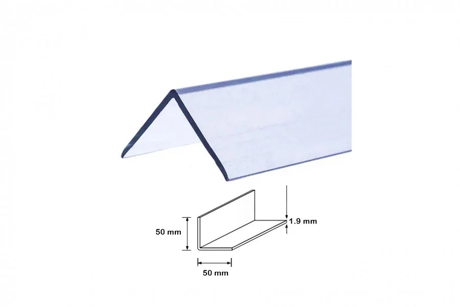 Transparent Plastic Corner Trim – Clear PVC 90° Edge Protector