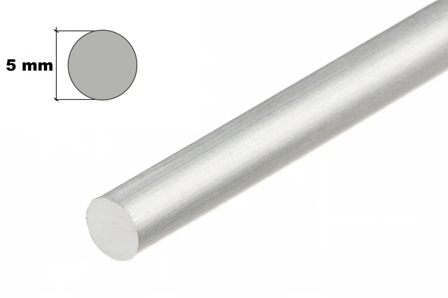 1m Aluminium Round Bar – Solid Metal Rod for Machining, Engineering & Fabrication