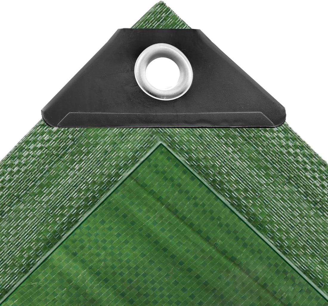 200GSM Green Heavy Duty Waterproof Tarpaulin – Reinforced Outdoor Protection Sheet