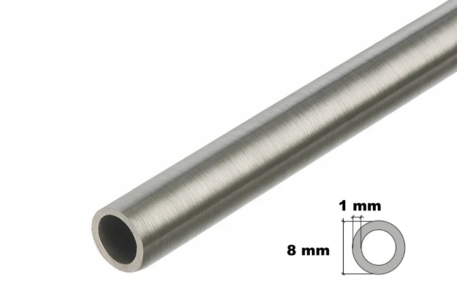 0.5 Metre Stainless Steel Round Tube – Metal Pipe for Fabrication and DIY Projects