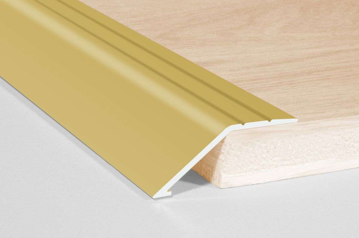 41mm Anodised Aluminium Ramp Threshold Strip – Door Trim for Uneven Floors