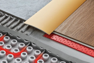 60mm & 80mm Aluminium Floor Transition Strip – Self-Adhesive Anodised Door Threshold – 1000mm Length