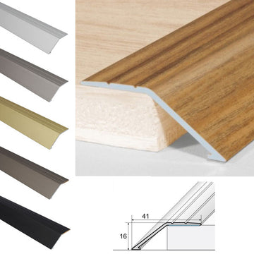 41mm Self Adhesive Ramp Threshold – Anodised Aluminium Anti Slip Floor Trim