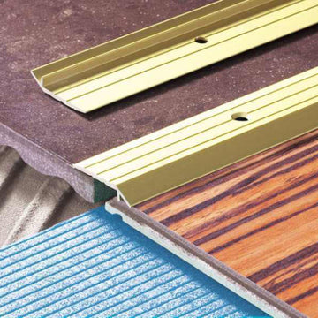 1m Anodised Aluminium Ramp Threshold Trim – Floor Transition Edge Strip for Uneven Levels
