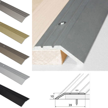 40mm Aluminium Ramp Door Threshold Strip – Anodised Floor Transition for Height Differences
