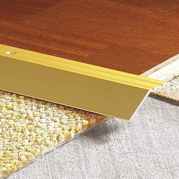 1m Anodised Aluminium Ramp Threshold Trim – Floor Edge Profile for Uneven Surfaces