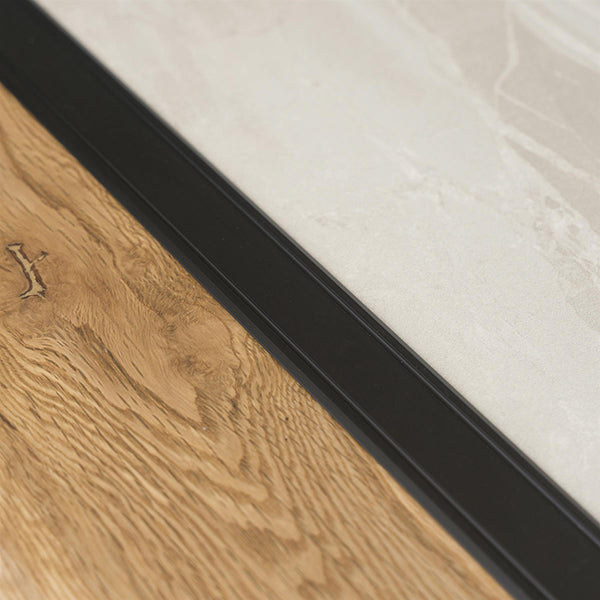 30mm Self Adhesive Aluminium Flat Threshold Strip – Floor Connector for Same Level Surfaces