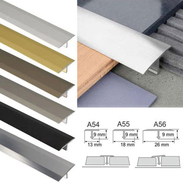 Anodised Aluminium T-Bar Floor Transition Trim – Durable Threshold Profile for Hard Surfaces