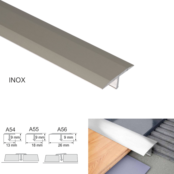 Anodised Aluminium T-Bar Floor Transition Trim – Durable Threshold Profile for Hard Surfaces