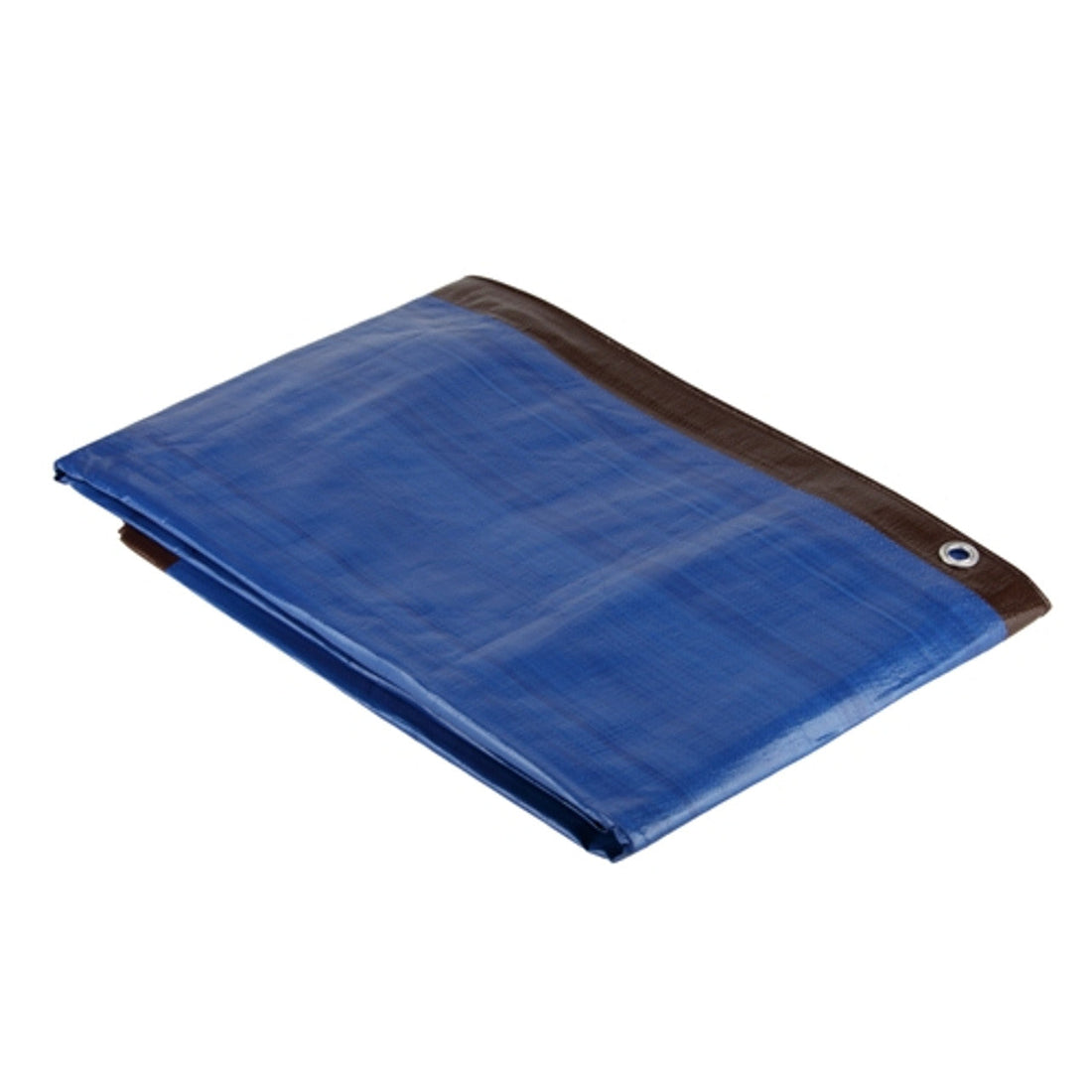 Dual Tone 185GSM Waterproof Tarpaulin – Brown & Blue Outdoor Cover
