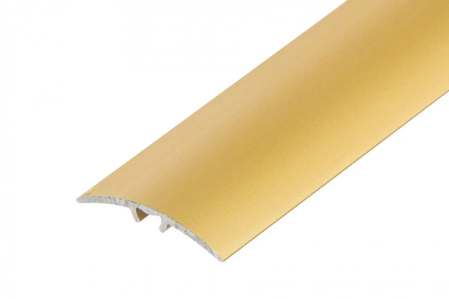 37mm Anodised Aluminium Floor Transition Trim – 930mm Self-Adhesive & Dowel-Fix Door Threshold Bar
