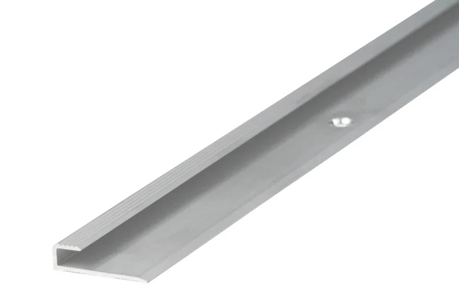 Aluminium Silver Edge Trim for 5mm LVT Flooring – Floor & Stair Profile – 900mm & 2500mm Lengths