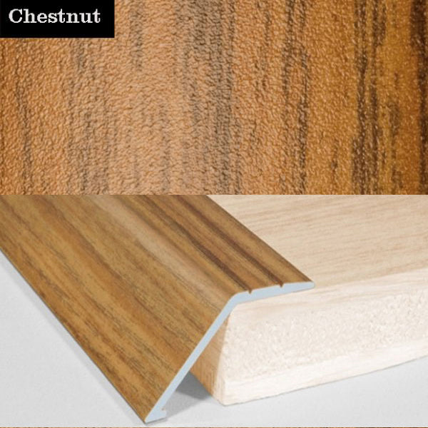 41mm Aluminium Ramp Threshold Strip – Self Adhesive Wood Effect Floor Transition