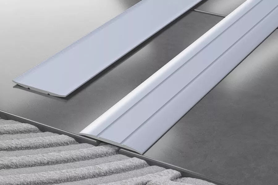 38mm Self-Adhesive Aluminium Door Bar – 900mm Anodised Threshold Profile for Equal Floor Levels