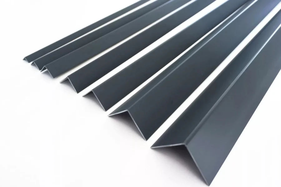 Anthracite PVC Corner Trim – Equal & Unequal 90° Angle Protector