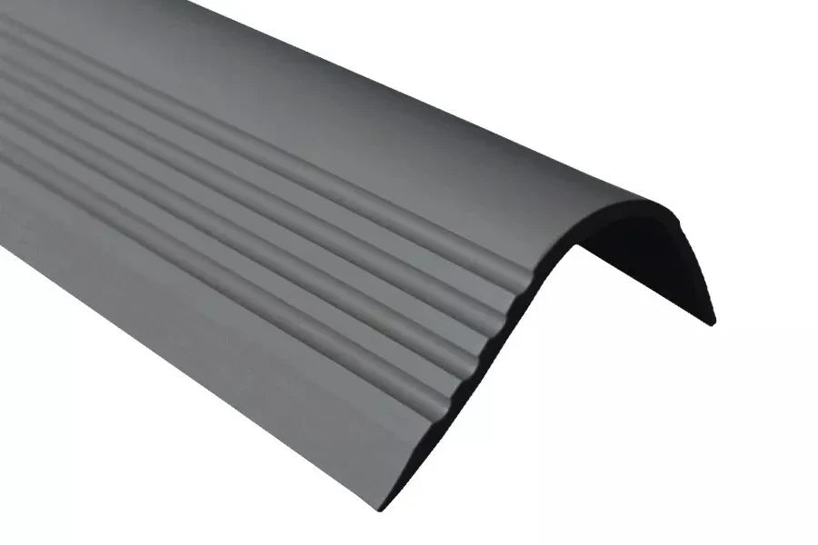 52mm x 40mm Rubber Stair Nosing – Non-Slip PVC Flexible Profile – 1.18m Length