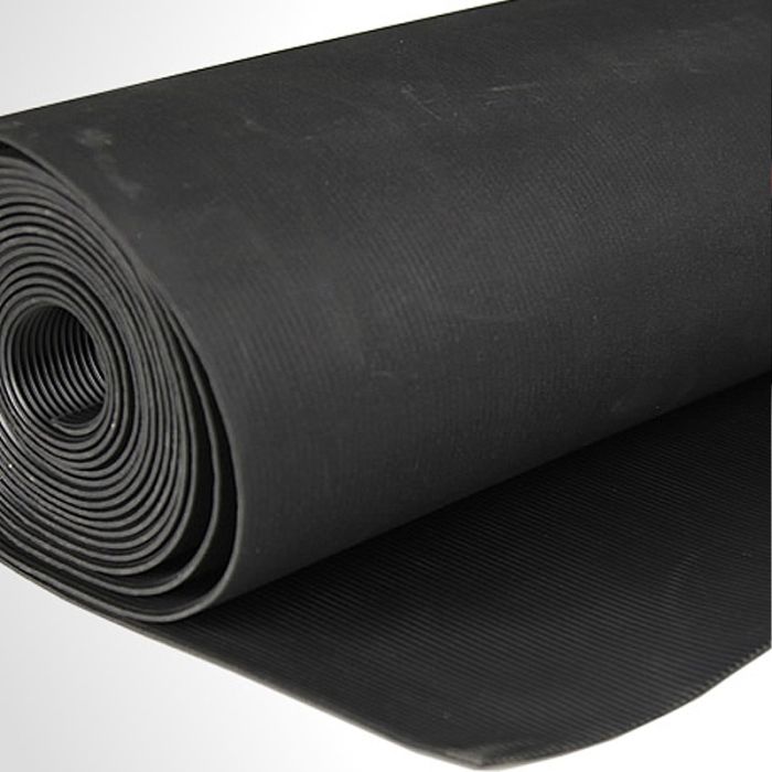 Heavy Duty Electrical Safety Matting 650V – Fine Ribbed Insulating Rubber Flooring