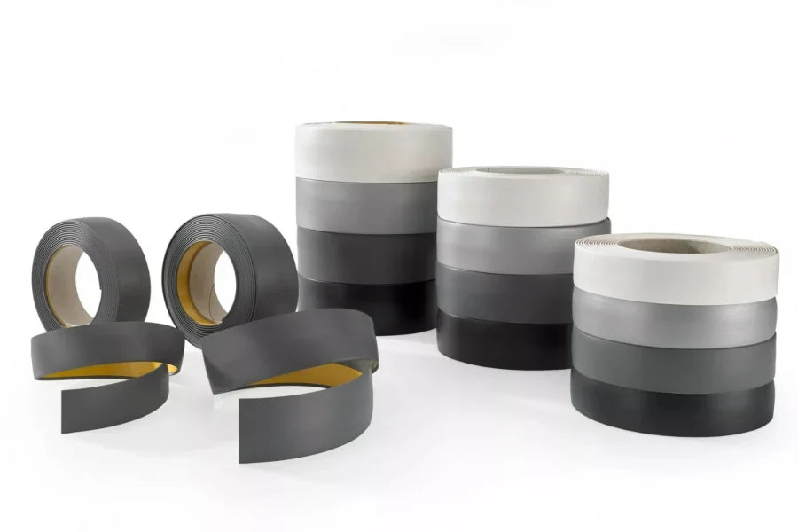 5m Self-Adhesive PVC Flat Bar Roll – Flexible Plastic Cover Strip