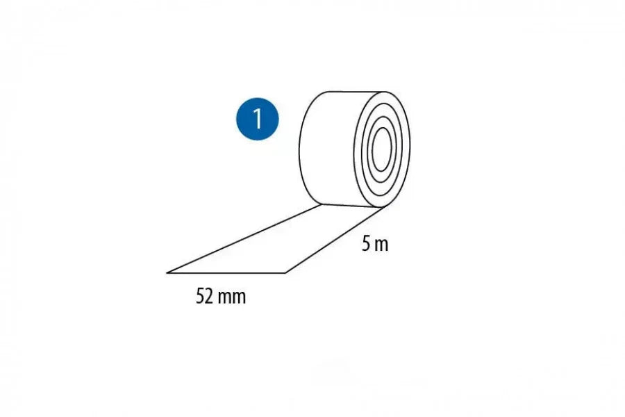 Flexible Self-Adhesive PVC Skirting Roll – 52mm x 5m Soft Floor and Wall Trim Wood Effect Finish